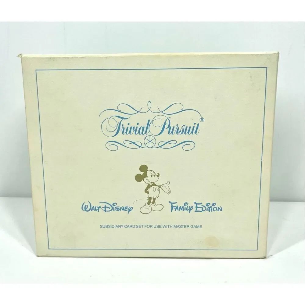 Vintage Trivial Pursuit Walt Disney Family Edition Subsidiary Set Card Game 1985
